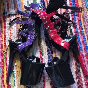 Harlequin 9 inch Spiked Heels